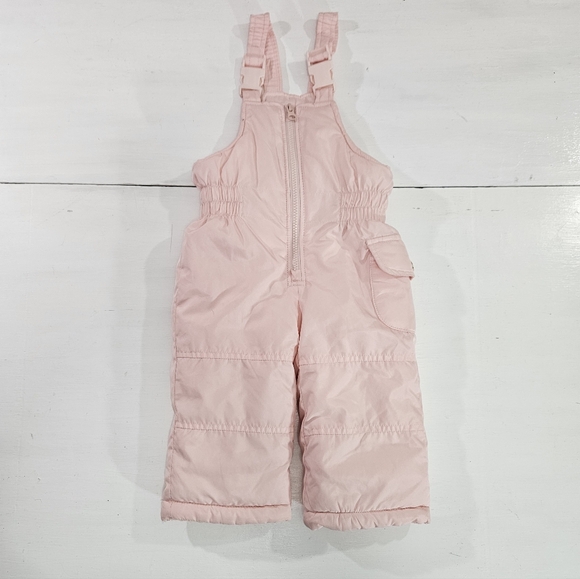 Carter's Other - Carter's pink snow bibs little girls size 12 months